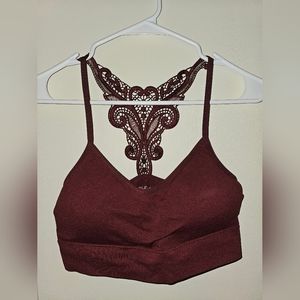 Maurices Red Lace Racerback Bralette